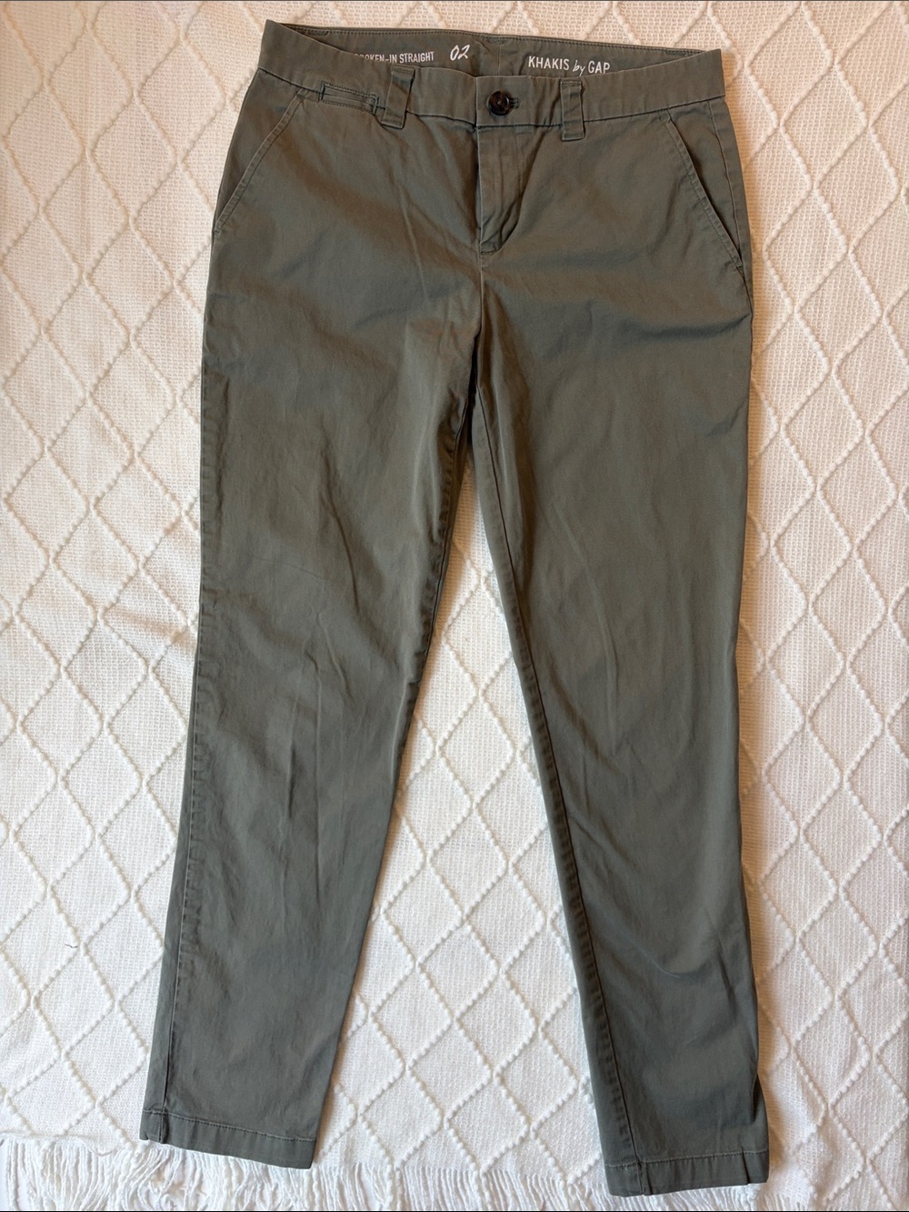 GAP Olive Green Womens Chino Pants